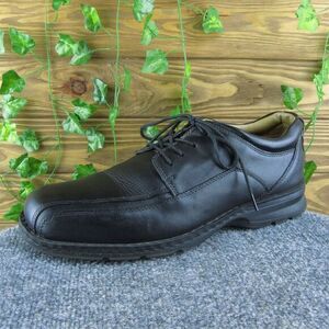 Dockers Prostyle Men Derby Oxfords‎ Shoes Size 11 Wide Black Leather Lace Up